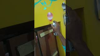 3d Wall paint design viralvideo painting wall wallpainting hasandrawing art [upl. by Noorah935]