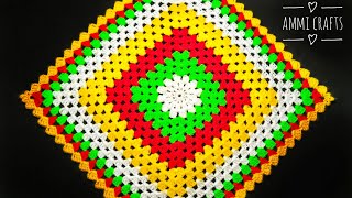 SQUARE CROCHET PATTERN 💯🔥 Table Cloth  Cushion Cover  in Hindi amp Urdu  Crochet Design Lesson 325 [upl. by Gosselin959]