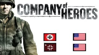 MannyHec nsharbaugh vs Gbolt Kingpete99  Company of Heroes 1 Replay [upl. by Remsen]