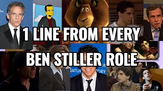 1 Line From Every Ben Stiller Role [upl. by Hessney]