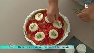 09092014 Recette de saison  la tarte à la tomate [upl. by Mourant]