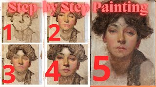 Step by step Portrait Painting A Detailed Guide [upl. by Stetson]