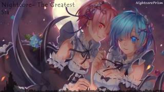 Nightcore The Greatest Sia [upl. by Salomon]