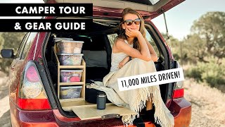 Subaru Forester Camper Tour and Gear Guide  Solo Around North America [upl. by Bernadine913]