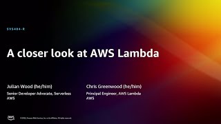 AWS reInvent 2022  A closer look at AWS Lambda SVS404R [upl. by Nirrac783]