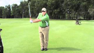 Golf Drill Video How To Stop Topping the Ball  L to L Drill [upl. by Adhern576]