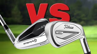 Titleist T350 vs TaylorMade Qi Irons FORGED Feel vs DISTANCE Beast [upl. by Zimmermann732]