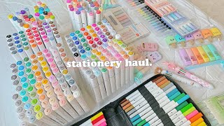 a huge 2024 stationery haul 🍡  pens markers highlighters [upl. by Kuhn]