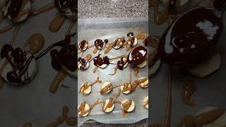 Chocolate  peanut butter  banana  say less 🤌🏼🍌🍫healthyrecipes healthysnack balanacedeating [upl. by Kaazi]