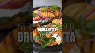 Bruschetta met perzik honing amp burrata Recept wwwsoulfoodnl superdushichef recept food [upl. by Adelice]