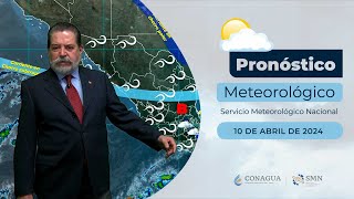 10 de abril de 2024 Pronóstico del Tiempo 18h [upl. by Ailla]