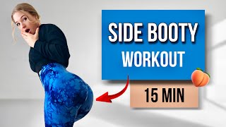 15 MIN SIDE BOOTY WORKOUT  At Home Hourglass Challenge [upl. by Ekard]