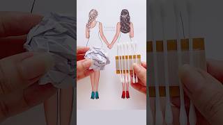 👗✨Painting Hacks  satisfying art painting art shorts [upl. by Stefanac]