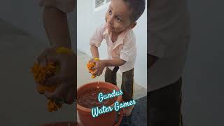 Water games of Littlebaby Gundu [upl. by Idak]