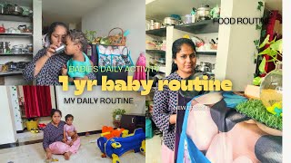 1 year baby foodactivitysleeping routine  daily routine  lifestyle  home kitchencooking [upl. by Nivram]