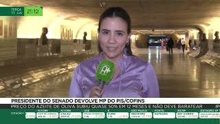 Presidente do Senado devolve MP do PISCofins [upl. by Dawkins]