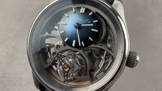 H Moser amp Cie Pioneer Cylindrical Tourbillon Skeleton 38111200 H Moser amp Cie Watch Review [upl. by Fablan234]