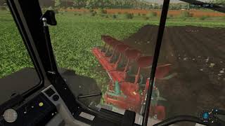 Ploughing  Valtra Valmet 8750  7 Furrow Kverneland Ecomat Plough  Farming Simulator 22  FS22 [upl. by Rehtaeh]