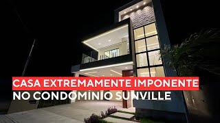 R12 milhão  CASA DE LUXO NO SUNVILLE JOÃO PESSOA 4 QUARTOS ESCRITÓRIO E PISCINA COM HIDRO [upl. by Knowles464]