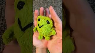 SIMPLE SMALL FROG crocheted from plush yarn 😍 amigurumi crochet toys [upl. by Dorrahs]