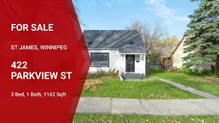 House For Sale at 422 Parkview St St James Winnipeg [upl. by Dleifyar328]