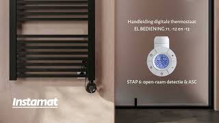 Instamat Thermostaat Handleiding STAP 6  open raam detectie amp ASC [upl. by Tandie]