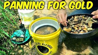 Gold Panning Kit  Gold Rush Nugget Bucket [upl. by Haidadej]