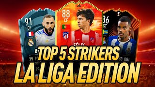 TOP 5 LA LIGA STRIKERS IN FIFA 22 The Best Striker in LA LIGA [upl. by Aidualk156]