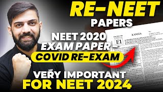 RENEET COVID 2020 Paper  NEET Biology Most Expected Questions 2024  NEET Latest Update [upl. by Jumbala413]