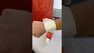 Wrist taping by Spophy Athletic Tape quick amp effective [upl. by Yenor641]