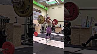 Girls Weightlifting Attitude 🔥😱 shorts fitness attitude weightlifting viral popular trending [upl. by Riatsila]