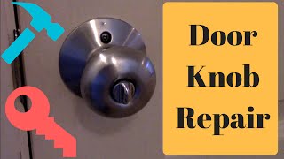 How to FIX a Stuck Door Latch and Door Knob DIY [upl. by Renruojos]