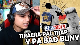 Reaccion Redimi2  La Resistencia RIP BAD BUNNY y el TRAP PR Video de letras Trapstorno [upl. by Barnabe]