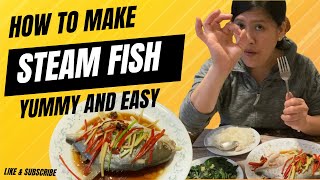 Steam Fish Recipe Chinese Style [upl. by Ostap]