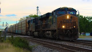 CSX I116 passes Deshler at CP 62 with awesome K5LA [upl. by Cyb]