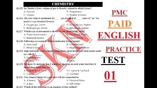 PMC Paid MDCAT ENGLISH Practice Test 1 2021 PMC ENGLISH TEST with detailed explanation 2021 [upl. by Haisa]