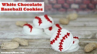 White Chocolate Baseball Cookies [upl. by Robi651]