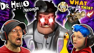 DR HELLO NEIGHBOR turns SHAWN BLUE HAIR CHICKEN FGTEEV Mod MiniGame [upl. by Ayetal124]