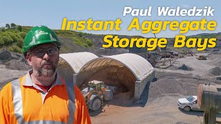 Instant Aggregate Storage Bays for Breedon Group  With Zappshelter [upl. by Gninnahc]