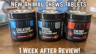 Animal Chews Tablets  Creatine  Energy  Recovery  After a week Quick Review  fitness [upl. by Enirahtac]