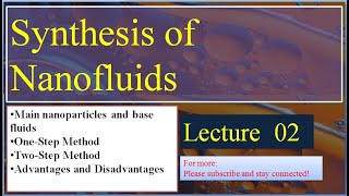 Lec 2 How to synthesis NanofluidsOne step and two step methodsAdvantages and disadvantages Hindi [upl. by Yarased556]