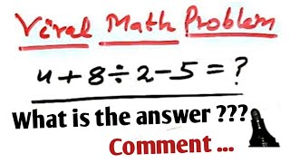 Math viral problem  48÷25  1 or 16  BODMAS rule  BPSC  RPSC  UPSC  HPSC  KPSC  MPSC [upl. by Aziaf764]