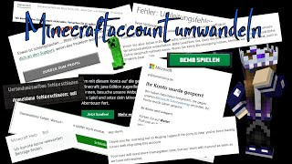 So wandelst du deinen Minecraftaccount um  Onlinesicherheit amp Fehlerbehebung [upl. by Kcam52]