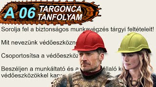 Targonca A06 tétel Munkagép Tanfolyam 2023 OKJ utáni tételsor [upl. by Euqinad]