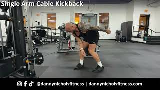 How To Do A Single Arm Cable Kickback [upl. by Kcid]