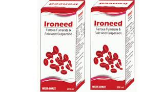 Ironeed Syrup Ferrous Fumarate amp Folic Acid Suspension Syrup [upl. by Adianez]