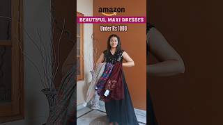 Partywear maxi dresses for women  western birthday dress mini haul amazon dress haul shorts [upl. by Eimaj]