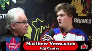 CCHL Interview Matthew Vermaeten [upl. by Farrell]