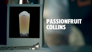 PASSIONFRUIT COLLINS DRINK RECIPE  HOW TO MIX [upl. by Lori]