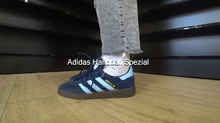 Adidas Handball Spezial BD7633 Blue Onfeet Review  sneakersby [upl. by Trinette]